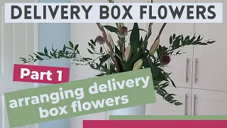 Unboxing and arranging delivery box flowers | Freddie's Flowers