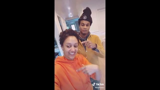 Tia Mowry on tik tok with her husband