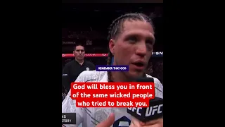 Brian Ortega post fight interview in Mexico. #fyp #god #jesus #jesuschrist #mexico #ufc #fight #love