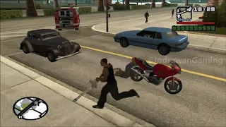 GTA San Andreas - CJ burns Pedestrian around Four Dragons Casino