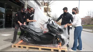 unboxing το νέο σκούτερ 2021 SYM JET X 125cc