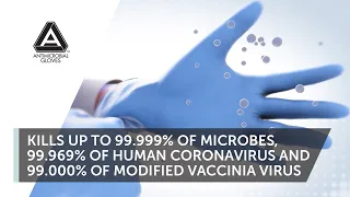 Kill Microbes, Human Coronavirus and Modified Vaccinia Virus | AMG Antimicrobial Gloves