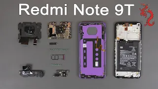 REDMI NOTE 9T //РАЗБОР смартфона обзор ИЗНУТРИ + Микроскоп