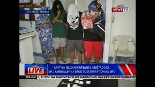 NTVL: Apat na magkakapitbahay arestado sa magkahiwalay na drug bust operations ng MPD