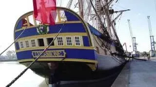 Replica of 18th century ship tests French waters