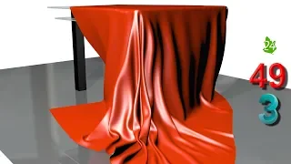 Модификатор Cloth 👗 Ткань в 3DS MAX 🙫 Создание ткани Моделирование скатерти Интерьер Урок 49