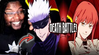 Gojo VS Makima (Jujutsu Kaisen VS Chainsaw Man) | DEATH BATTLE! DB Reaction