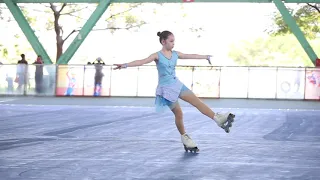 110年全國中正盃花式溜冰直排花式國小高年級女子組第一名                     Inline Figure Skating