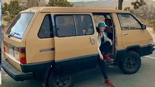 Toyota 4x4 Van Camping at Joshua Tree National Park | December 2020