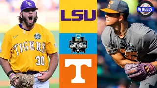 #5 LSU vs Tennessee | Elimination Game College World Series | 2023 College Baseball Highlights