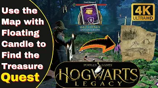 Use the map with floating candle to find the treasure Hogwarts Legacy Quest- Walkthrough #gaming