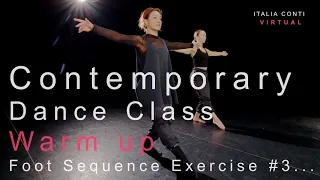 CONTEMPORARY DANCE CLASS - CONTEMPORARY WARM UP EXERCISE - FOOT SEQUENCE WARM UP EXERCISE #3 -ICV