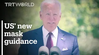 US President Joe Biden announced updated mask-wearing guidance