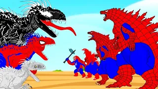 Evolution Of Spiderman Indominus Rex vs SPIDER GODZILLA: Monsters Ranked From Weakest To Strongest