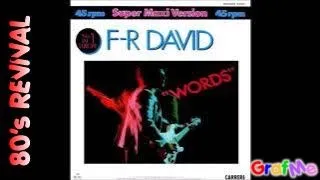 FR DAVID " Words " Extended Remix.