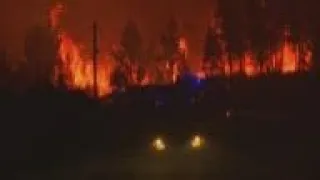 Portugal / Indonesia / Greece - 1,800 firefighters battle wildfires in central Portugal / Indonesia