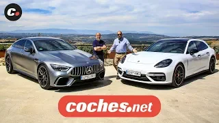 Porsche Panamera Sport Turismo vs Mercedes-AMG GT 63 4p  | Prueba / Review en español | coches.net