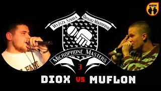 Muflon 🆚 Diox 🎤 Microphone Masters 3 (freestyle rap battle)