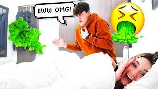 FARTING IN MY SLEEP PRANK ON HUSBAND!