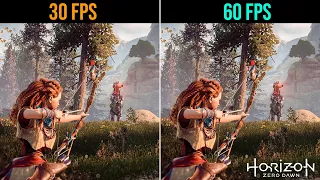 30 FPS vs 60 FPS Horizon Zero Dawn Gameplay