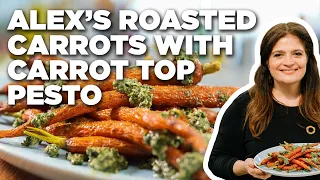 Alex Guarnaschelli's Roasted Carrots with Carrot Top Pesto | The Kitchen | Food Network