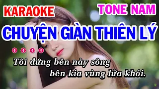 Karaoke Chuyện Giàn Thiên Lý | Nhạc Sống Tone Nam | Mai Thảo Organ