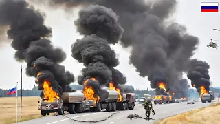 RUSSIAN Invasion Ends Today! 7500 Tons of Russian Ammunition Convoy Destroyed by Ukraine in Crimea