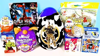 СЮРПРИЗ MIX! Rainbocorns ZURU Bunnycorn, SIREN HEAD, Paw Patrol Буба Marvel Unboxing Kinder Surprise