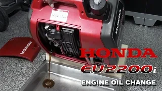 Honda EU2200i Generator Oil Change Procedure