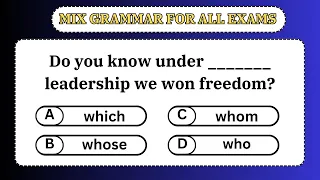 Mix grammar for all Exams:english grammar