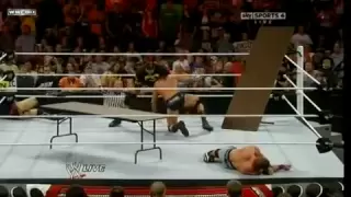 John Cena vs Randy Orton Table Match WWE Raw 9 13 10 part 2