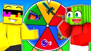 Spinning The Wheel For OP WEAPON In Minecraft