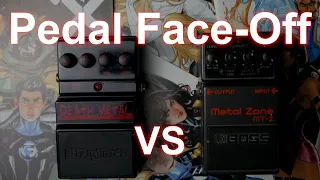 Pedal Face-Off: Digitech Death Metal vs Boss MT-2 Metal Zone Distortion Pedal comparison