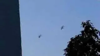 Hubschrauber Vorbeiflug