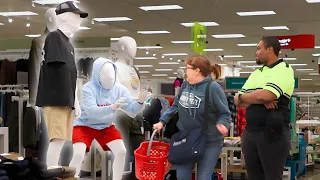 Double Mannequin Scare Prank!