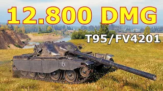 World of Tanks T95/FV4201 Chieftain - 4 Kills 12,8K Damage