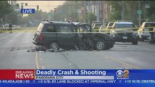 Shooting Into Van Causes Major Crash In Panorama City