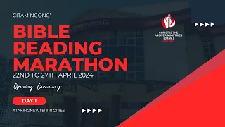 BIBLE READING MARATHON | NIGHT 3 | 24TH APRIL 2024