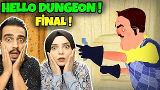 WİLSON BİZİ YAKALADI! HELLO DUNGEON! | Hello Neighbor Mod