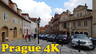 Prague Czech Republic. Walking tour [4K]. Prague Castle - Malá Strana - Old Town - Vinohrady.