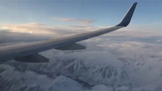 Delta 737-800 landing at Anchorage Alaska ANC