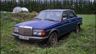 Starting Mercedes-Benz w123 300D After 9 Years + Test Drive