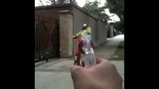 Shooting a guy off a scooter with a Cap Gun