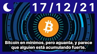 Bitcoin en mínimos, pero aguanta, y parece que alguien está acumulando fuerte.