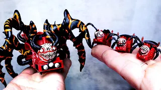 Making Hell Choo-Choo Charles and Babies Sculptures Timelapse