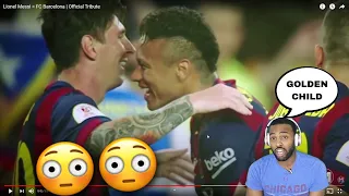 NBA FAN REACT TO....Lionel Messi = FC Barcelona | Official Tribute(HE IS ONE OF THE GREATEST)