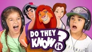 DO KIDS KNOW 90s DISNEY SONGS? (REACT: Do They Know It?)