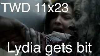 The Walking Dead Lydia gets bit scene