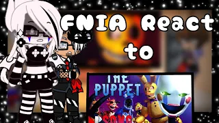 FNC react to FNAF song|The puppet song video by jusser|enjoy the video