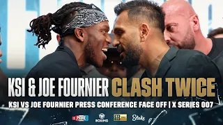 KSI CLASHES TWICE with Joe Fournier during press conference face off! | X Series 007